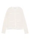 Forte Forte Pocket-trimmed Button Cardigan In Neutral