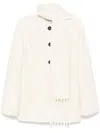 Forte Forte Scarf-detail Coat In White