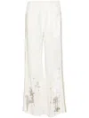 Forte Forte Forte_forte "frangipane Gardens" Embroidery Velvet Pants Clothing