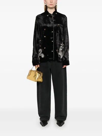 Forte Forte Frangipane Gardens Shirt In Black