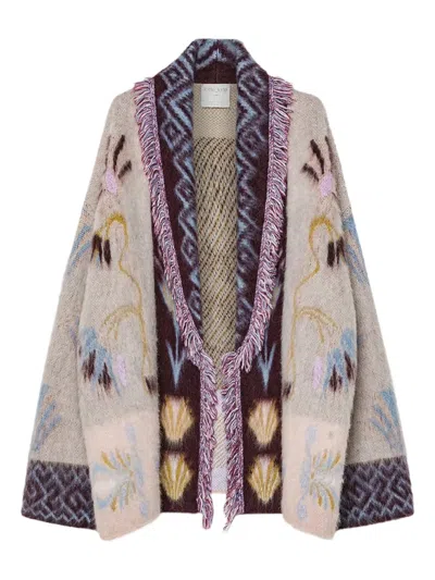 Forte Forte Fringed Cardigan In Neutral