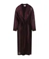 Forte Forte Faux Fur Double-breasted Coat With Belt In Black