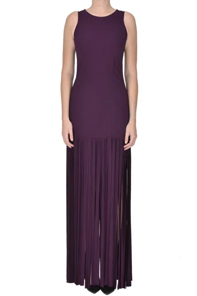 Forte Forte Fringed Dress In Plum