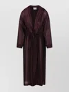 Forte Forte Faux Fur Double-breasted Coat With Belt