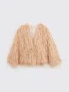 Forte Forte Fur Coat  Woman Color Blush Pink In Neutral