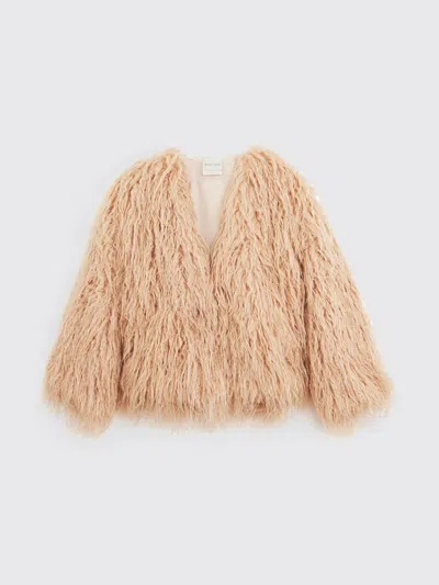 Forte Forte Fur Coat  Woman Color Blush Pink In Neutral