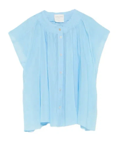 Forte Forte Gathered-detail Blouse In Turchino