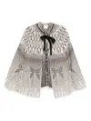 Forte Forte Geometric-pattern Bow Jacket In Multi