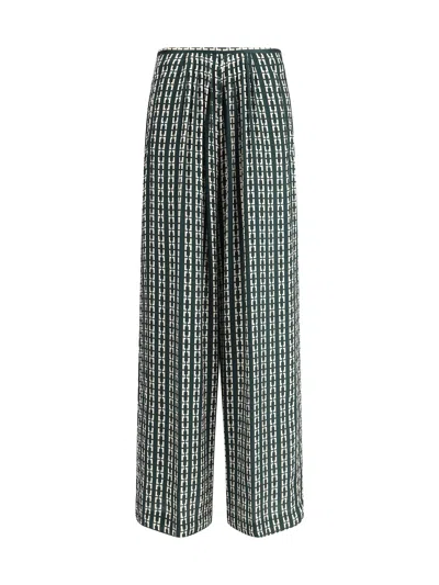 FORTE FORTE GEOMETRIC PRINT PANTS