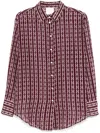 Forte Forte Chaonette Print Shirt In Purple