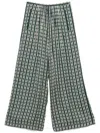 Forte Forte Trousers Blue And Green In Green