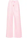 Forte Forte Gingham-check Wide-leg Trousers In White