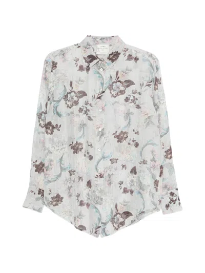 Forte Forte Glicine Peonia Creponne Voile Shirt In Multi