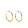 Forte Forte Hoop Sculpture Earrings In Gold