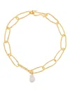 Forte Forte Golden Pearl Chain Necklace In Gold