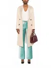 Forte Forte Metallic-effect Double-breasted Coat In Neutral