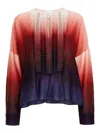 Forte Forte Multicolour Gradient-effect Pleat-detail Blouse Strong Strong In Multicolour