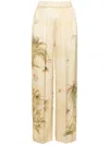 Forte Forte Graphic-print Straight-leg Trousers In Neutrals
