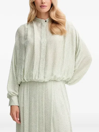 Forte Forte Green Blouse In White