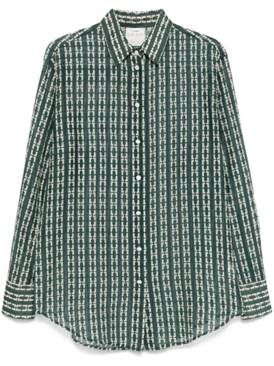 Forte Forte Green Printed Shirt