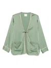 Forte Forte Green Solid Blazer In Green