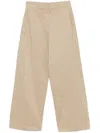 Forte Forte Cotton High Waisted Trousers In Pink
