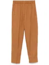 Forte Forte Grid-pattern Trousers In Brown