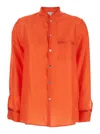 Forte Forte Women Silk Shirt In Orange