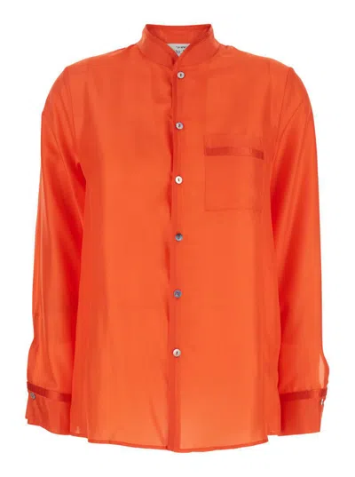 Belted habotai Shirt