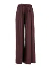 Forte Forte Bordeaux Pants With Elastic Drawstring Waist In Black