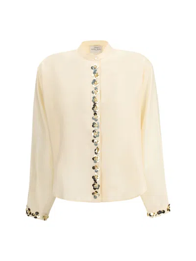 Forte Forte Multicolor Silk Blouse In Neutral