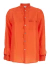 Forte Forte Women Silk Shirt In Orange