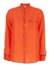 Forte Forte Women Silk Shirt In Orange