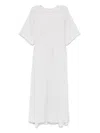 Forte Forte Habotal Silk Maxi Dress In Grey