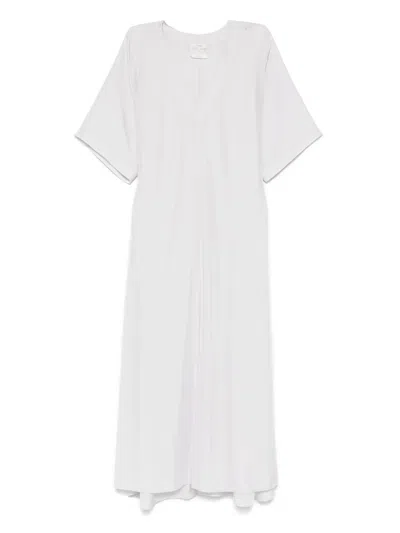 Forte Forte Habotal Silk Maxi Dress In Grey