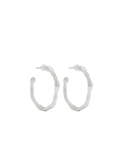 Forte Forte Half Hoop Earrings In White