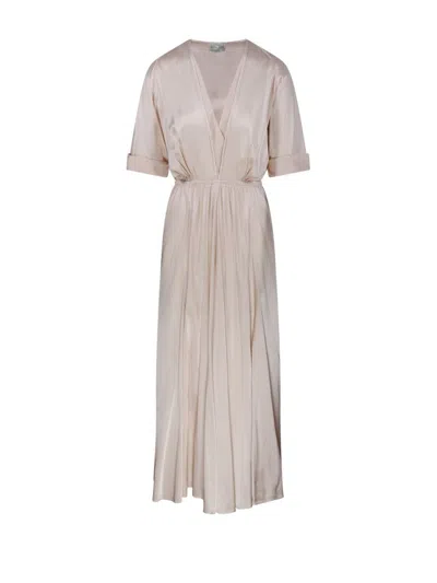 Forte Forte Half Sleeve Dress In White