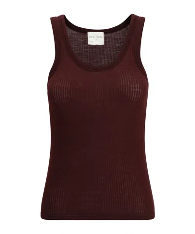 FORTE FORTE HALTER-NECK TANK TOP IN WOOL JERSEY