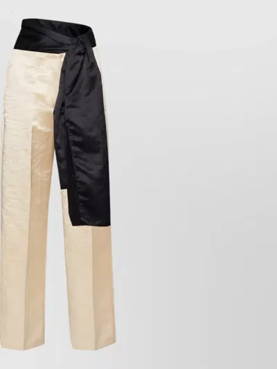 Forte Forte Hammered Effect Straight-leg Suit Trousers In Multi