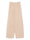 Forte Forte Diagonal Cotton Fleece Twisted Pants In Neutral