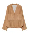 Forte Forte Suede Patch-pockets Jacket In Brown