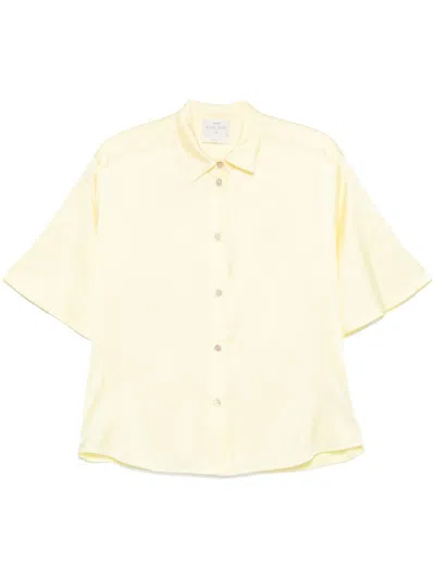 Forte Forte Hemd Aus Satin In Yellow