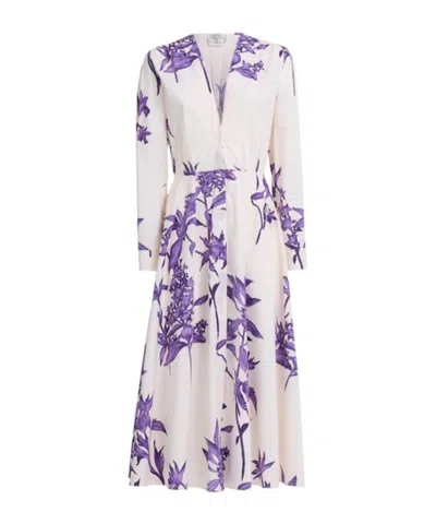 Forte Forte Herbarium Print Maxi Dress In White