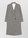 Forte Forte Herringbone Pattern Coat Flap Pockets In Gray