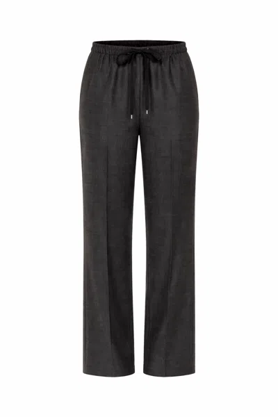 Forte Forte High-rise Straight-leg Pants In Black