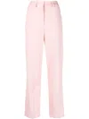 Forte Forte High-waist Tailored Trousers In Pink