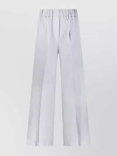 FORTE FORTE HIGH WAIST WIDE LEG PLEATED TROUSERS