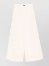 Forte Forte High-waisted Cropped Wide-leg Trousers In Neutral