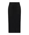 Forte Forte High-waisted Midi Skirt In Black