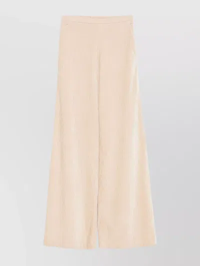 FORTE FORTE HIGH-WAISTED WIDE LEG VELVET TROUSERS